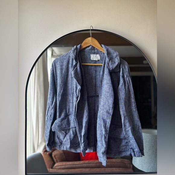 CASLON | linen unstructured blazer | size xs - Picture 2 of 5